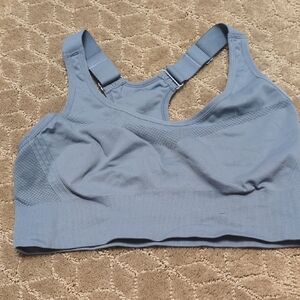 Amazon Blue Seamless Sports Bra